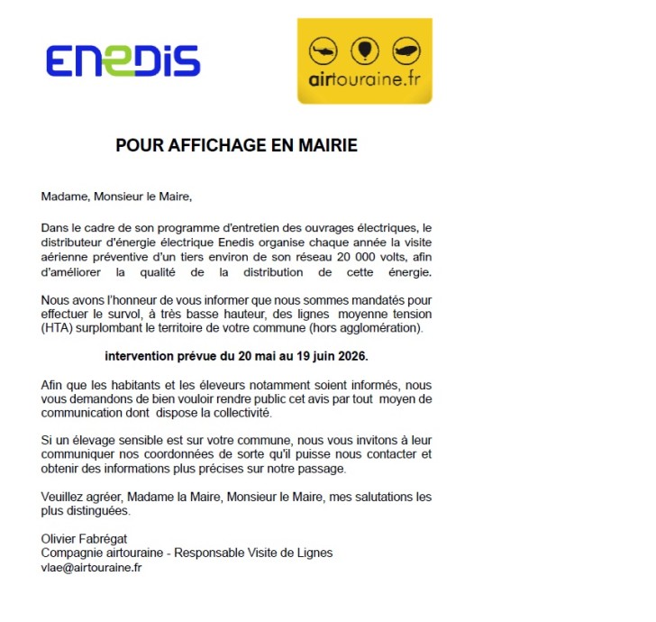 INFORMATION ENEDIS INFORMATION ENEDIS